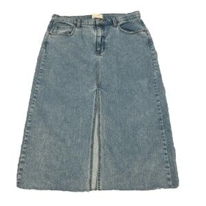 Universal Thread Women’s Size 12 Denim Skirt Slit Straight Pencil Skirt